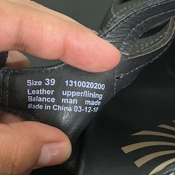 Dansko Rowena Black Leather Heel Slingback Sandals Sz 39 - Picture 7 of 9